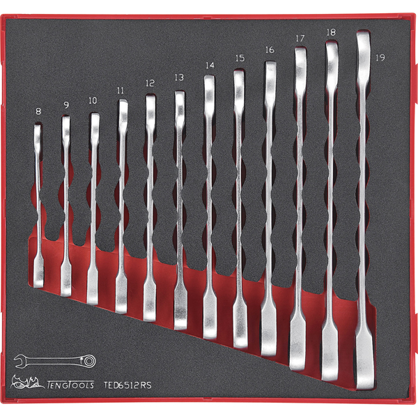 12 Piece Ratcheting Combination Spanner Set (EVA)